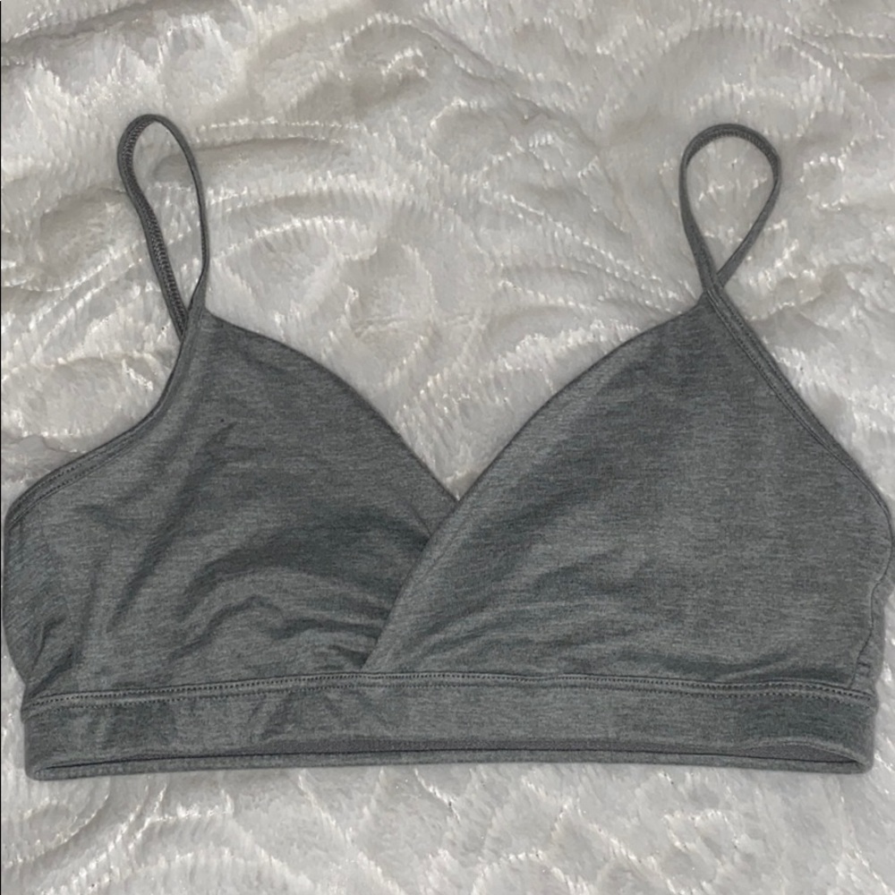 Soft gray bralette